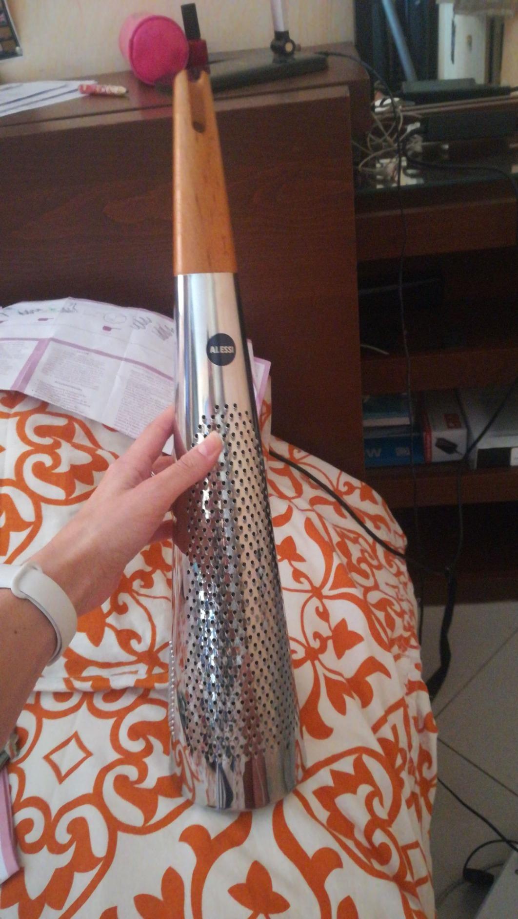 Alessi Todo RS08 Grattugia Gigante Acciaio Legno 46 cm