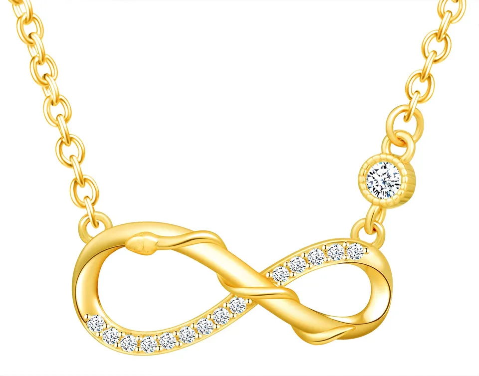 Infinionly Fashion Collana Infinito Oro Argento 925