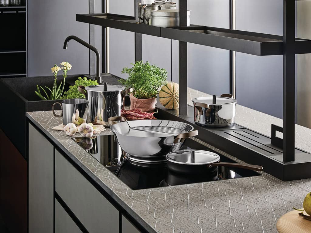 Alessi Edo PU101/20 casseruola 2 manici acciaio 20 cm