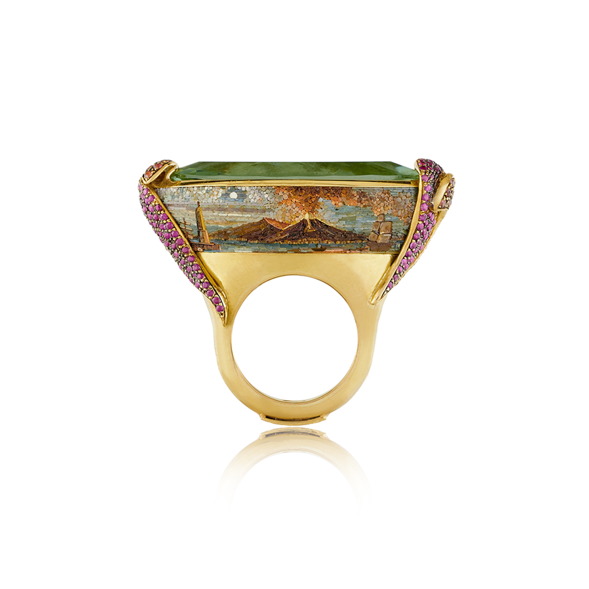 Le Sibille Anelli Vesuvio Anello oro prasiolite