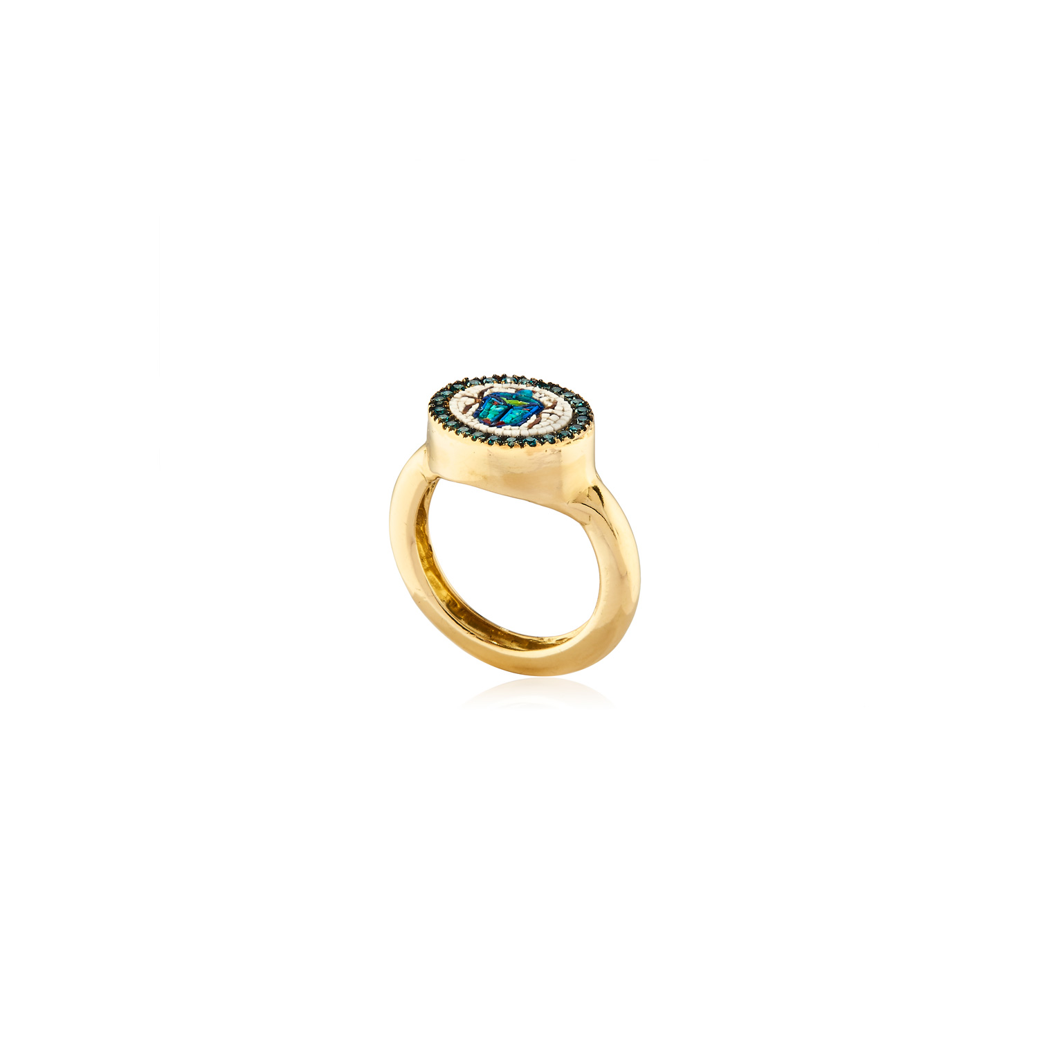 Le Sibille Anelli Sky Beetle anello oro 18ct diamanti
