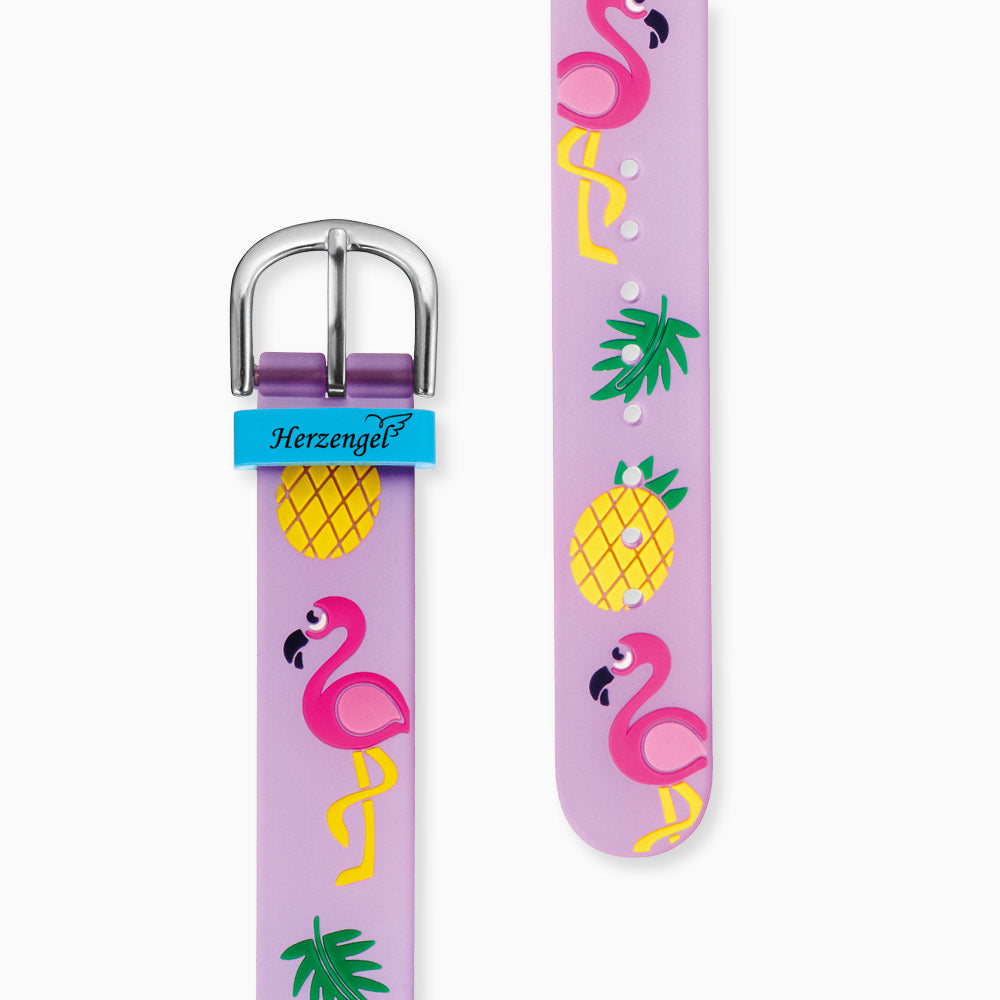Engelsrufer Kinder orologio bambina fenicottero con astuccio