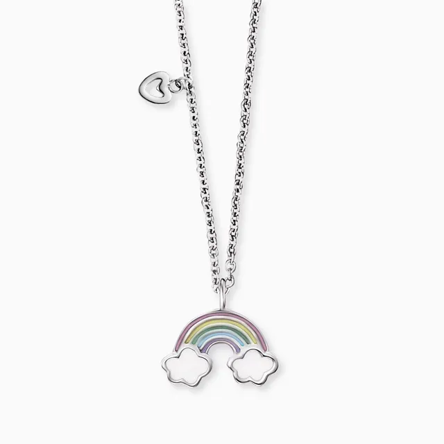 Engelsrufer Kinder collana bambina arcobaleno smalto argento