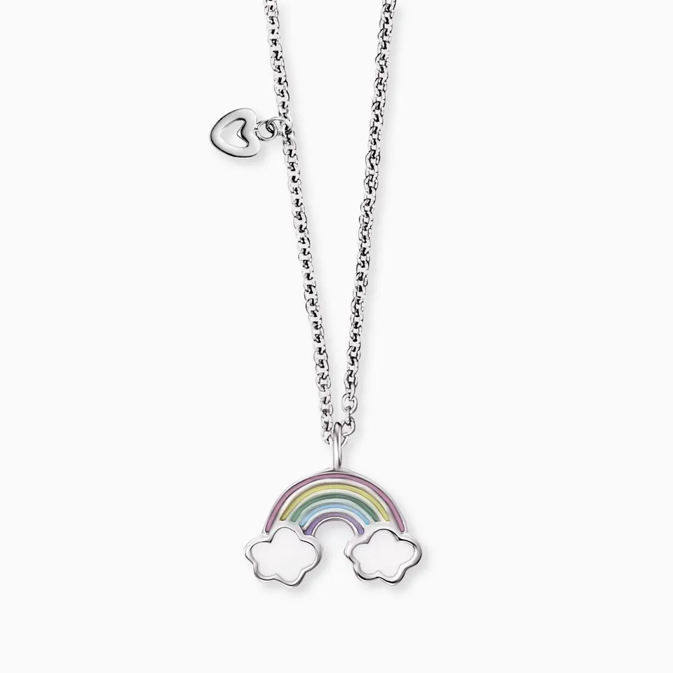 Engelsrufer Kinder collana bambina arcobaleno smalto argento