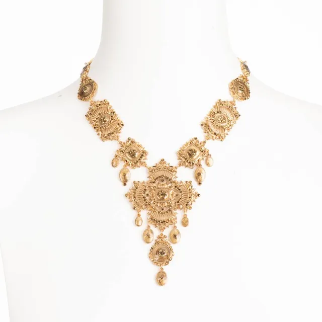 Chic Ad Hoc Collana girocollo pendente croce oro