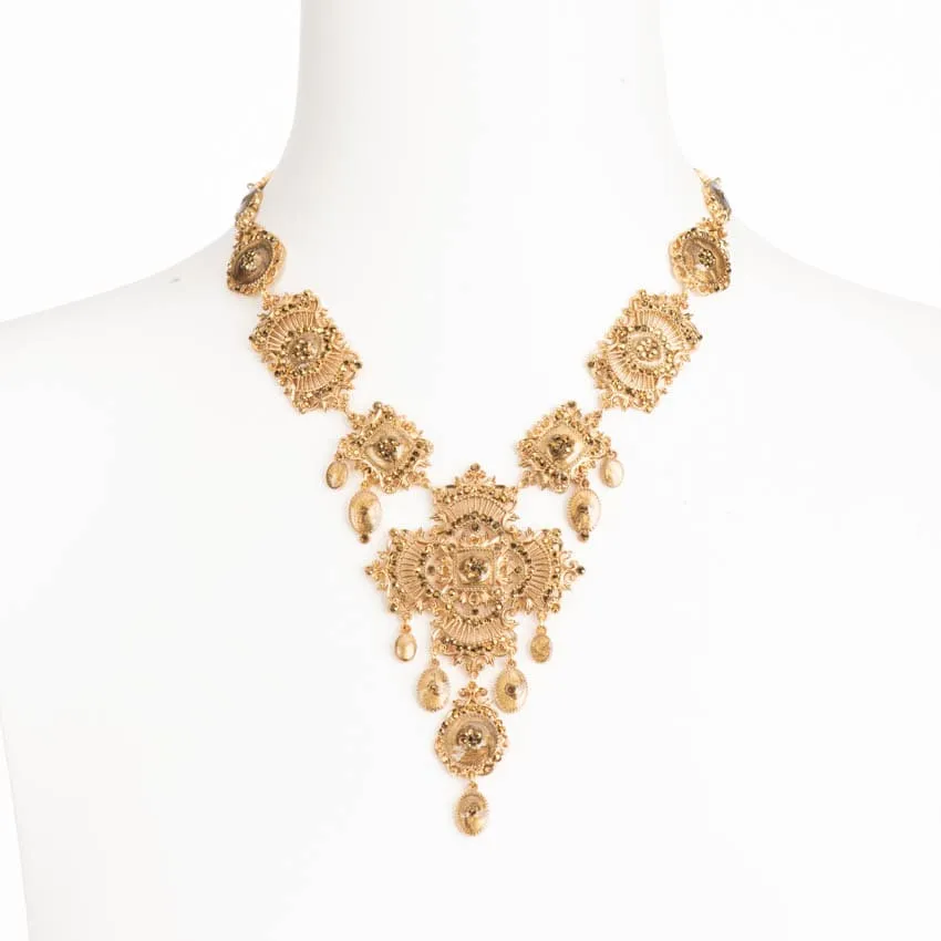 Chic Ad Hoc Collana girocollo pendente croce oro