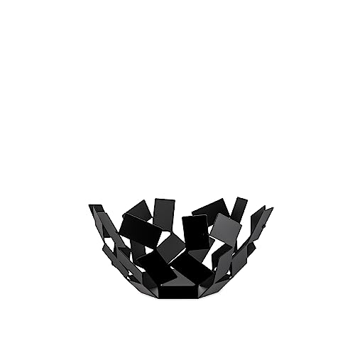 Alessi Fruttiera Centrotavola Nero 27 cm in Acciaio