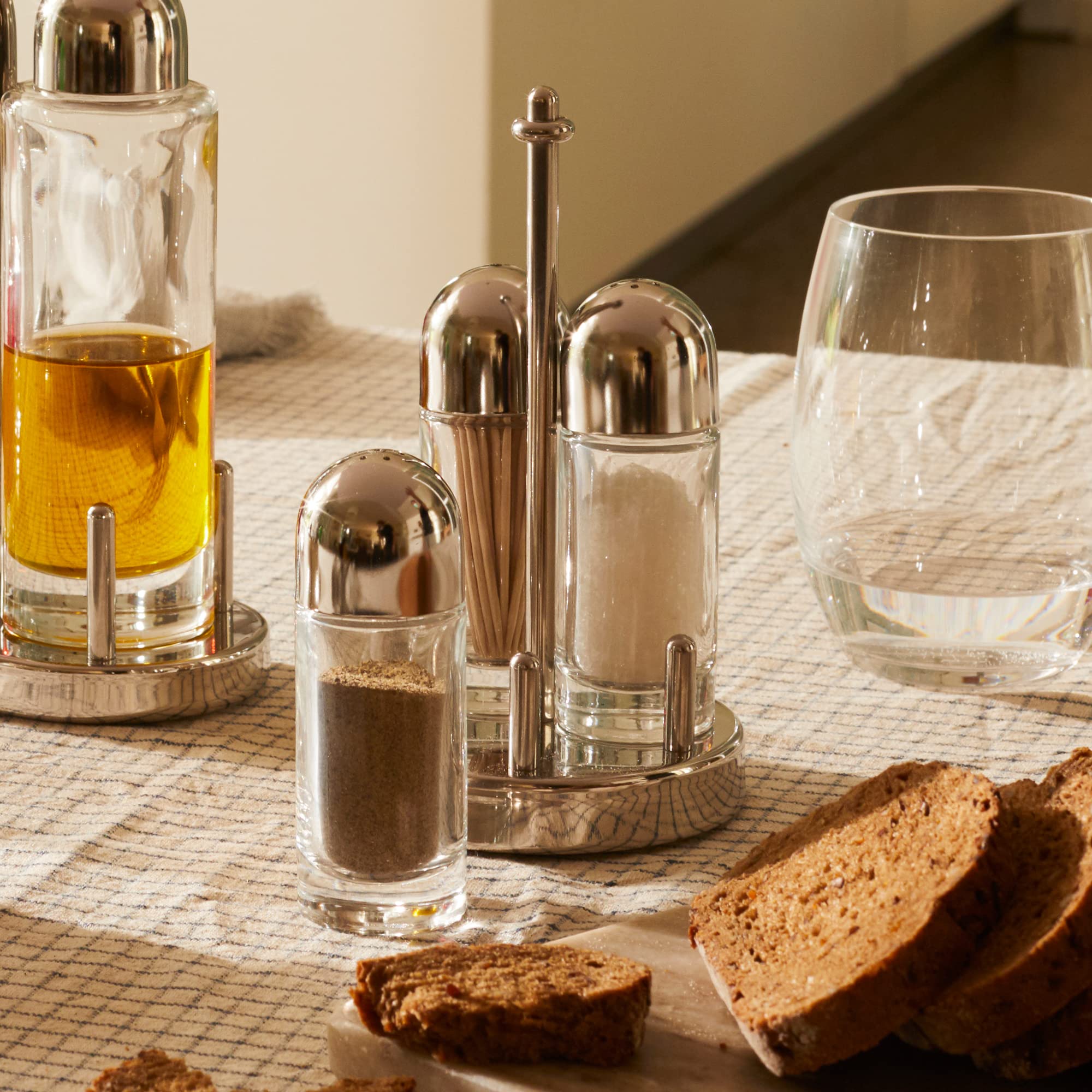 Alessi 5075 Spargisale Sale Acciaio e Cristallo 3,5 cl