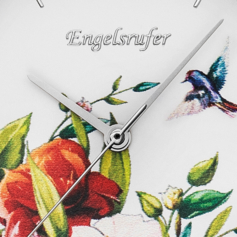 Engelsrufer Blume Mesh orologio acciaio madreperla fiori