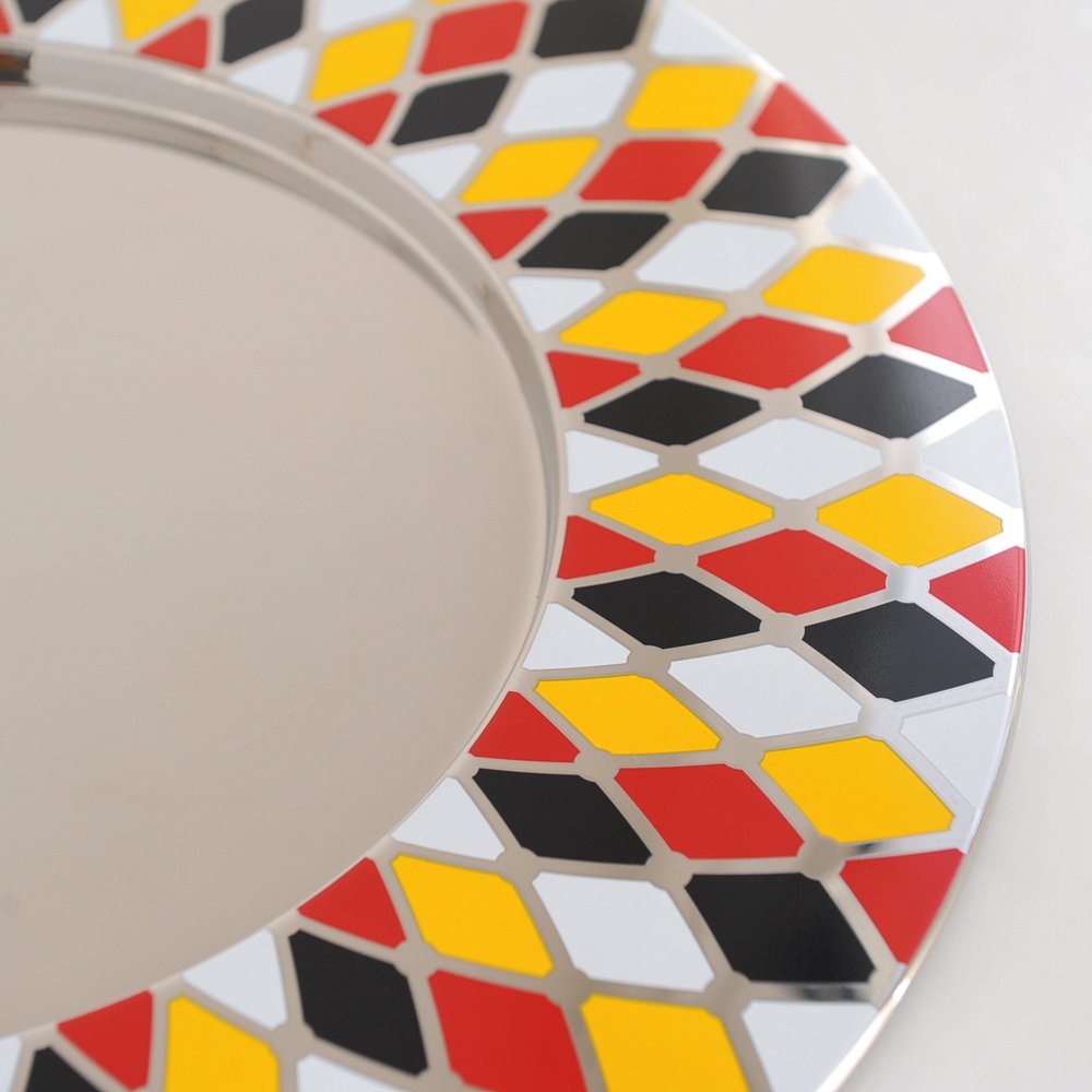 Alessi Circus MW34 Vassoio Rotondo Acciaio 48 cm Multicolore