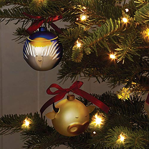 Alessi AMJ13 6 Angioletto pallina Natale vetro soffiato 9 cm