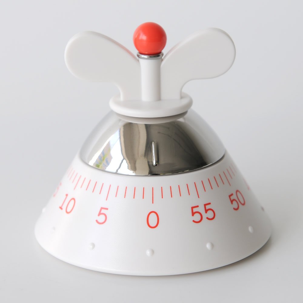Alessi A09 W contaminuti meccanico bianco 60 minuti resina