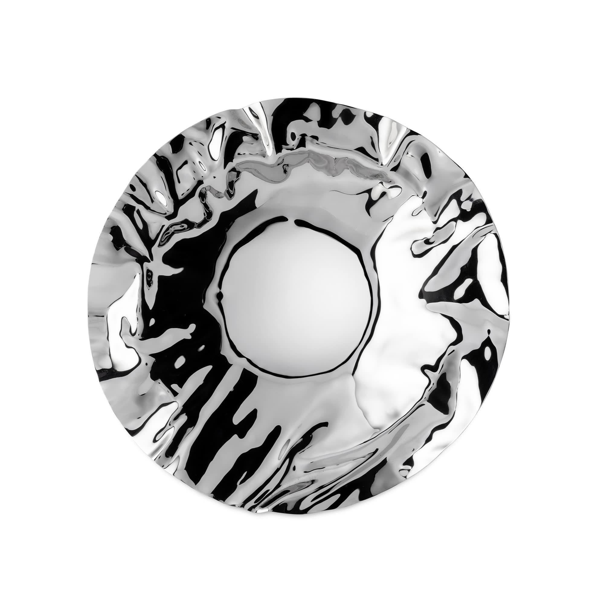 Alessi 90084 Sarrià cestino rotondo argento 27,5 cm