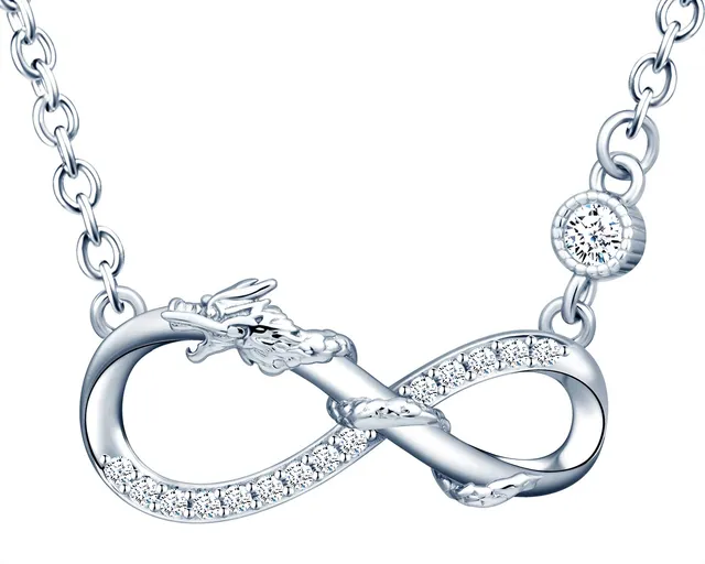 INFINIONLY Fashion Necklaces collana infinito argento