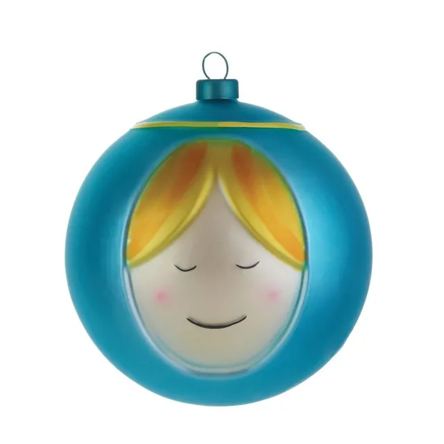 Alessi AMJ13 2 Madonna Palla Natale Vetro Soffiato Multicolore