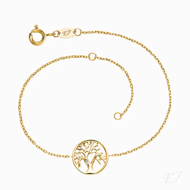Engelsrufer Albero Vita bracciale oro 375 diamante bianco