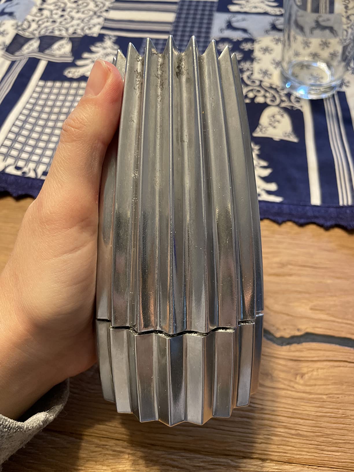 Alessi Grind Macinasale Pepe Spezie Alluminio Argento 14 cm