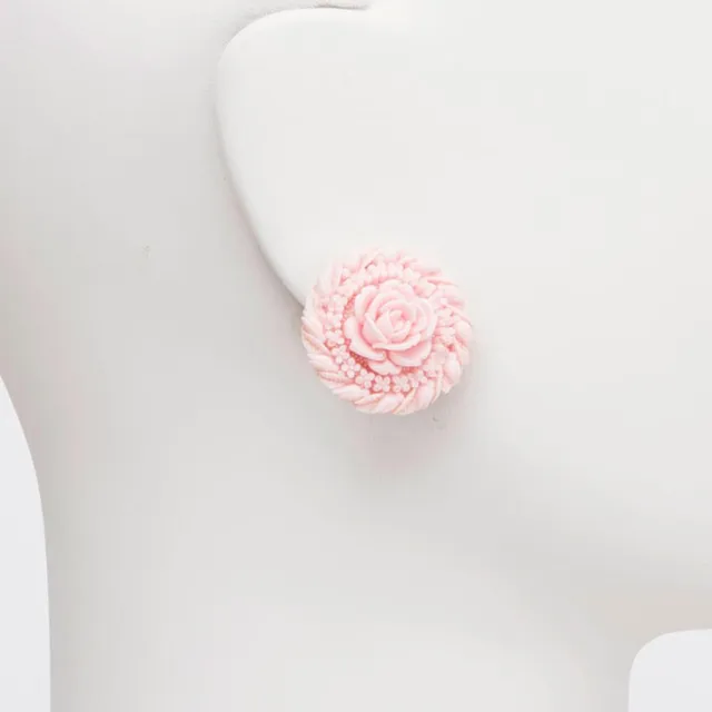 Chic Ad Hoc Orecchini a clip rosa peau d'ange