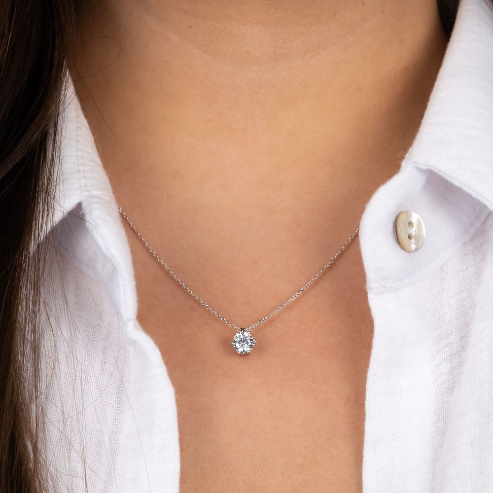 Engelsrufer Shiny collana argento 925 zirconia bianca
