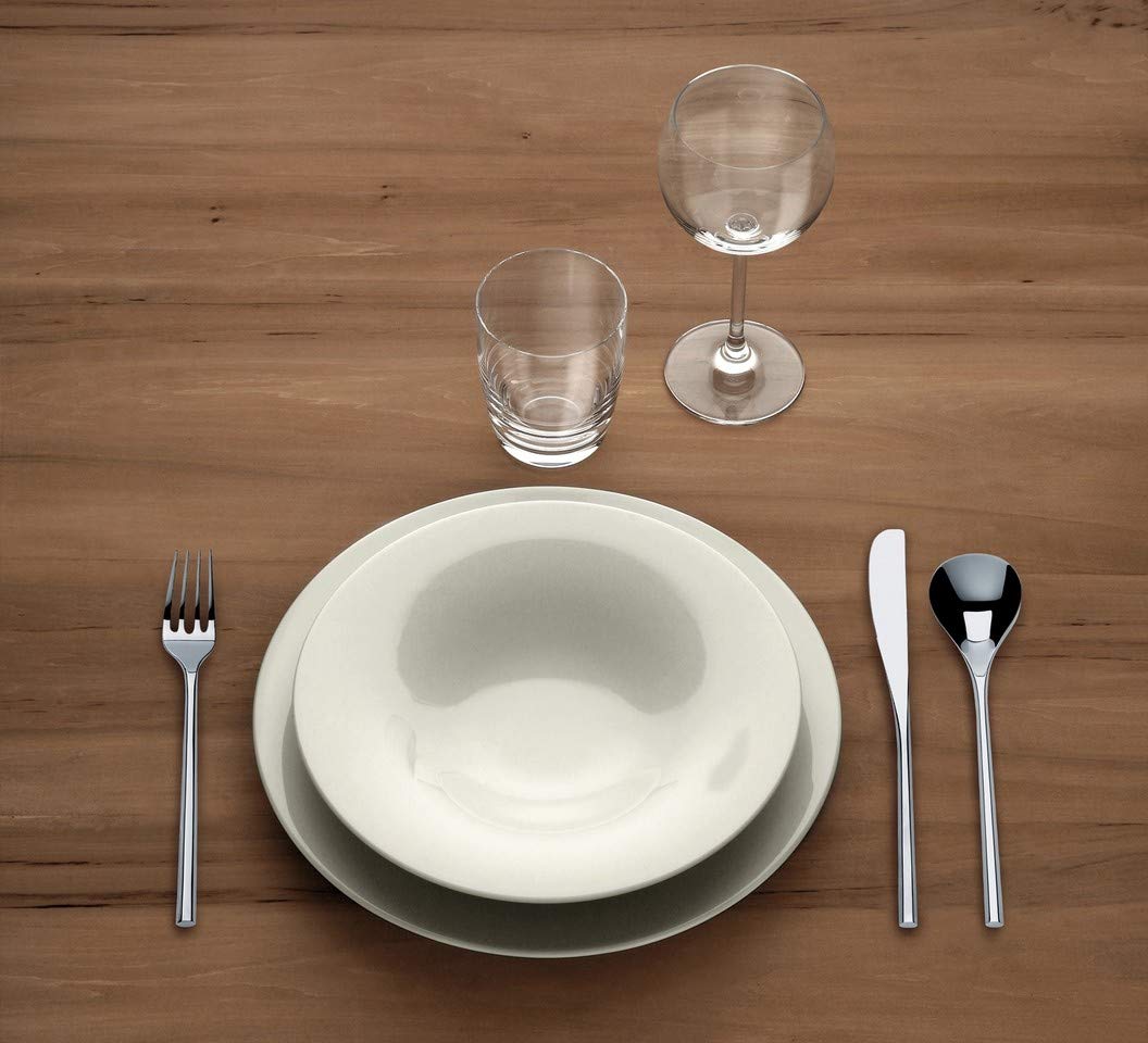 Alessi Tavola TI05/5 KU Piatto Colazione Porcellana 4 Pezzi