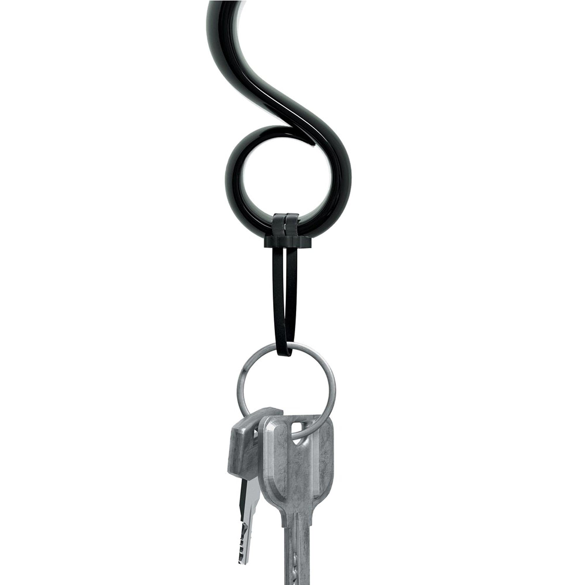 Alessi StaySafe portachiavi no touch nero zama