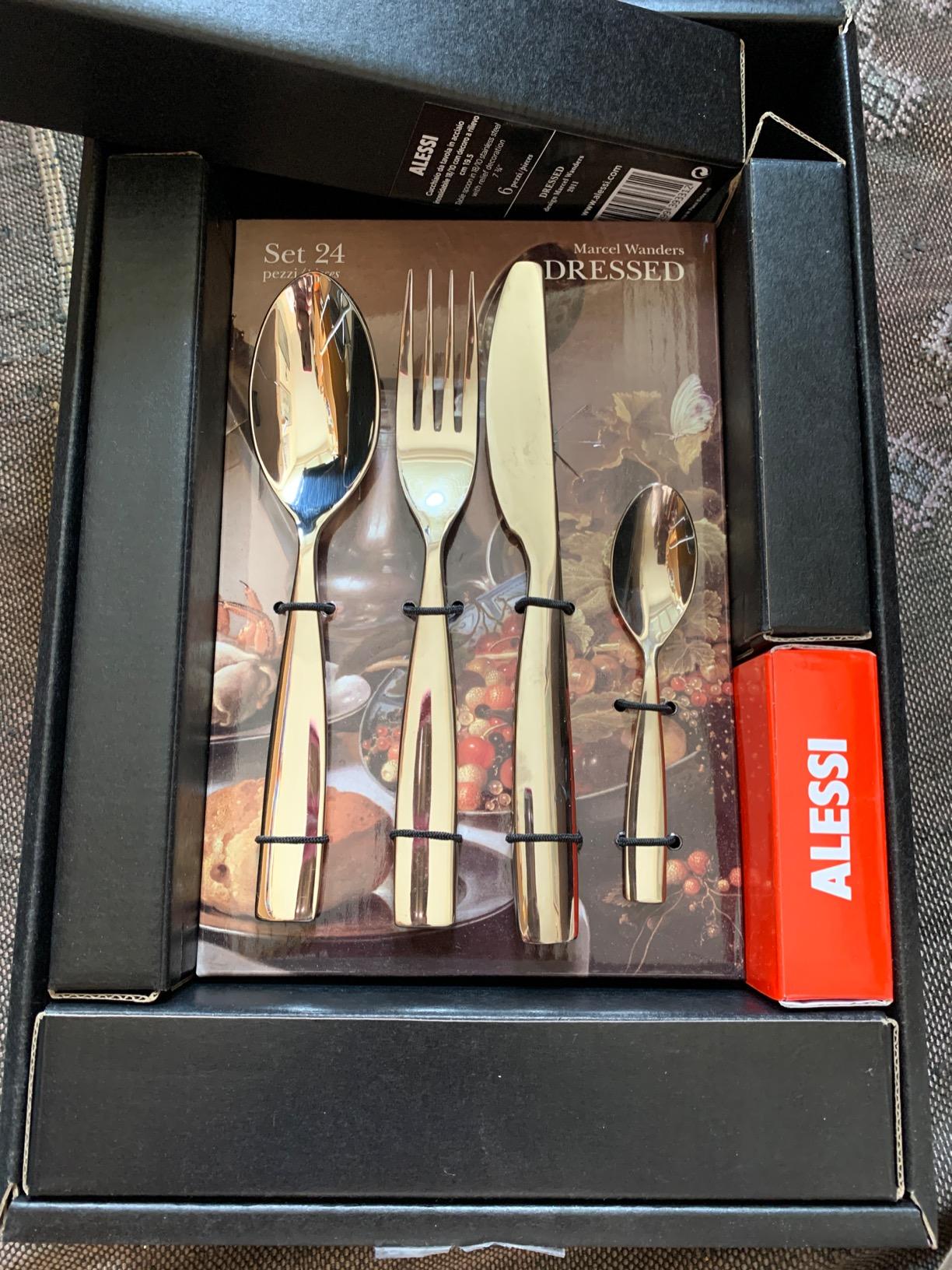 Alessi Dressed MW03S24 Servizio Posate 24 Pezzi Acciaio