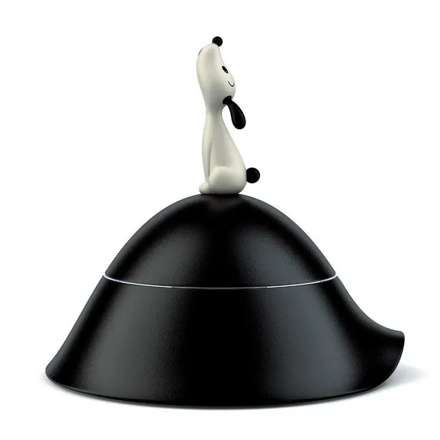 Alessi Lulà ciotola cane nera 60 cl acciaio