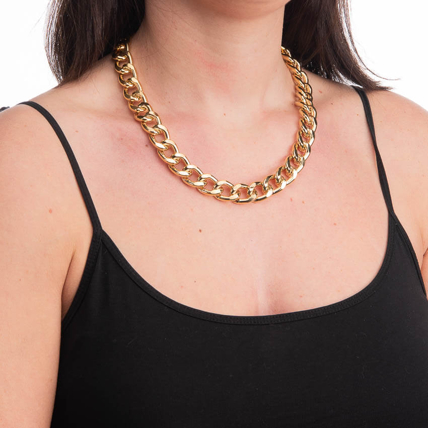 Chic Ad Hoc Collana girocollo groumette oro giallo