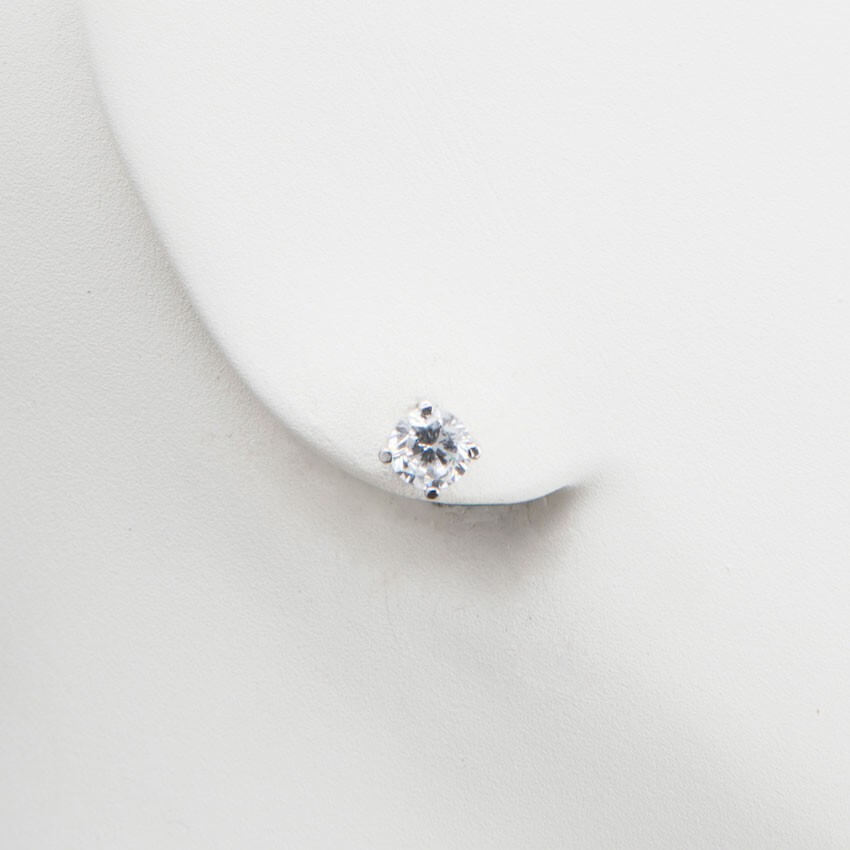 Chic Ad Hoc Orecchino Punto Luce Argento Zircone 6 mm