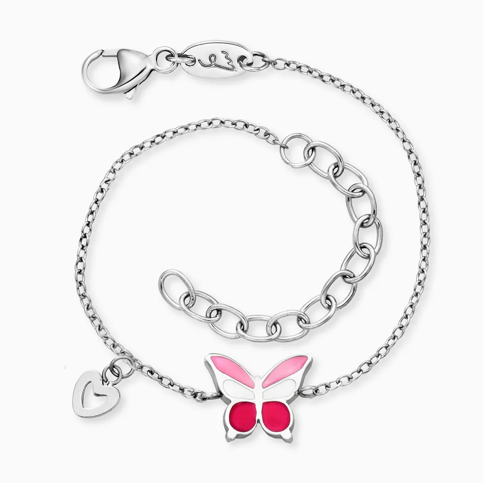 Engelsrufer Kinder bracciale bambina farfalla acciaio