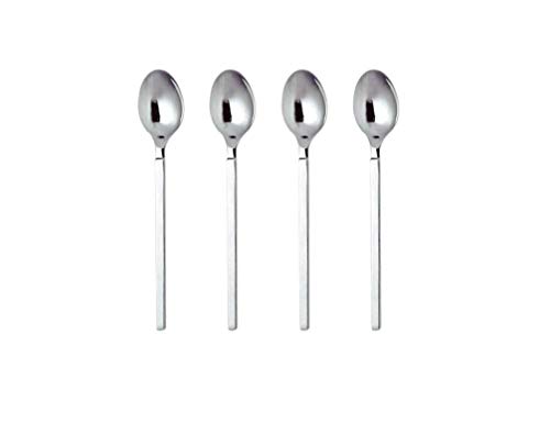 Alessi Dry 4180/9S4 cucchiaini da moka acciaio set 4 lucidi