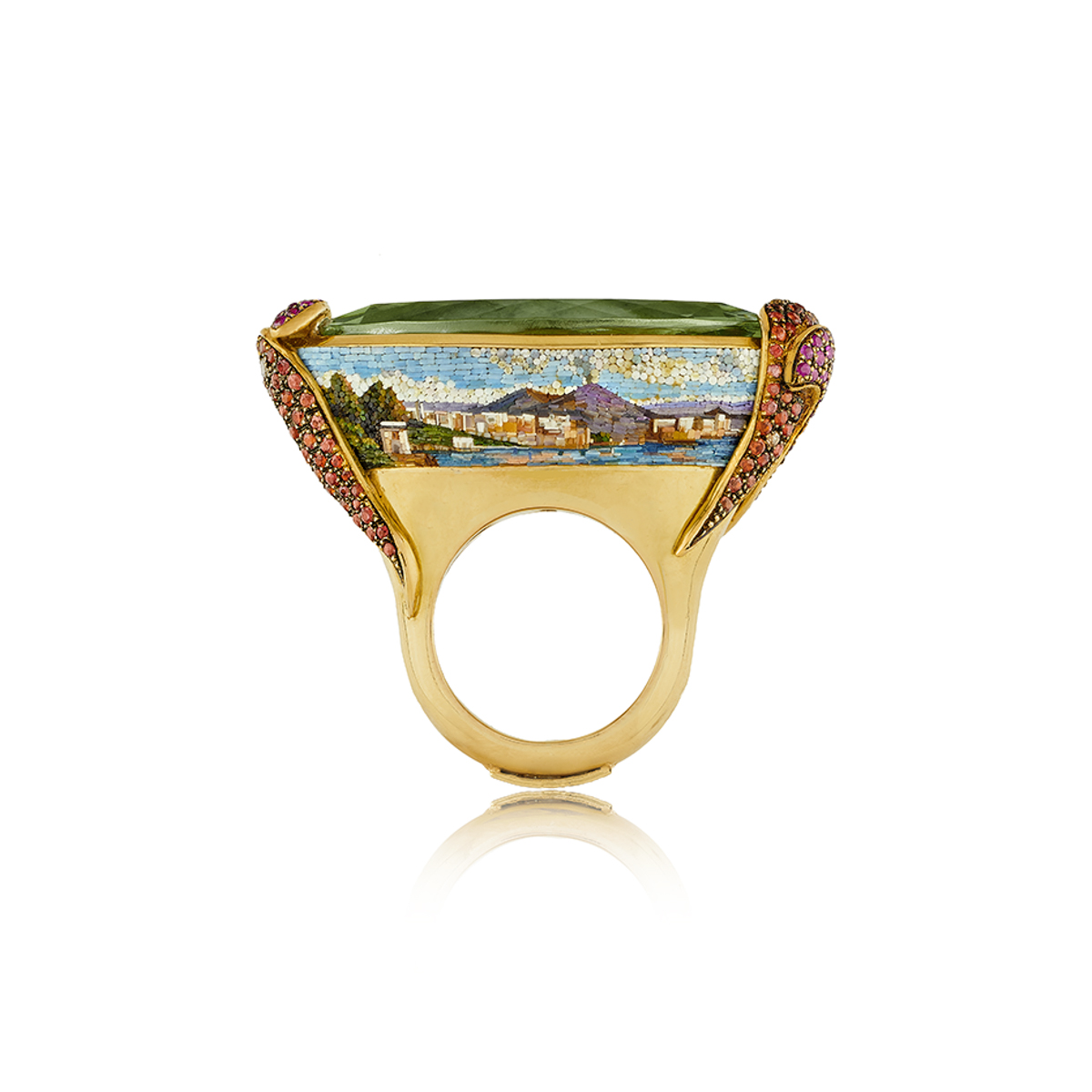 Le Sibille Anelli Vesuvio Anello oro prasiolite