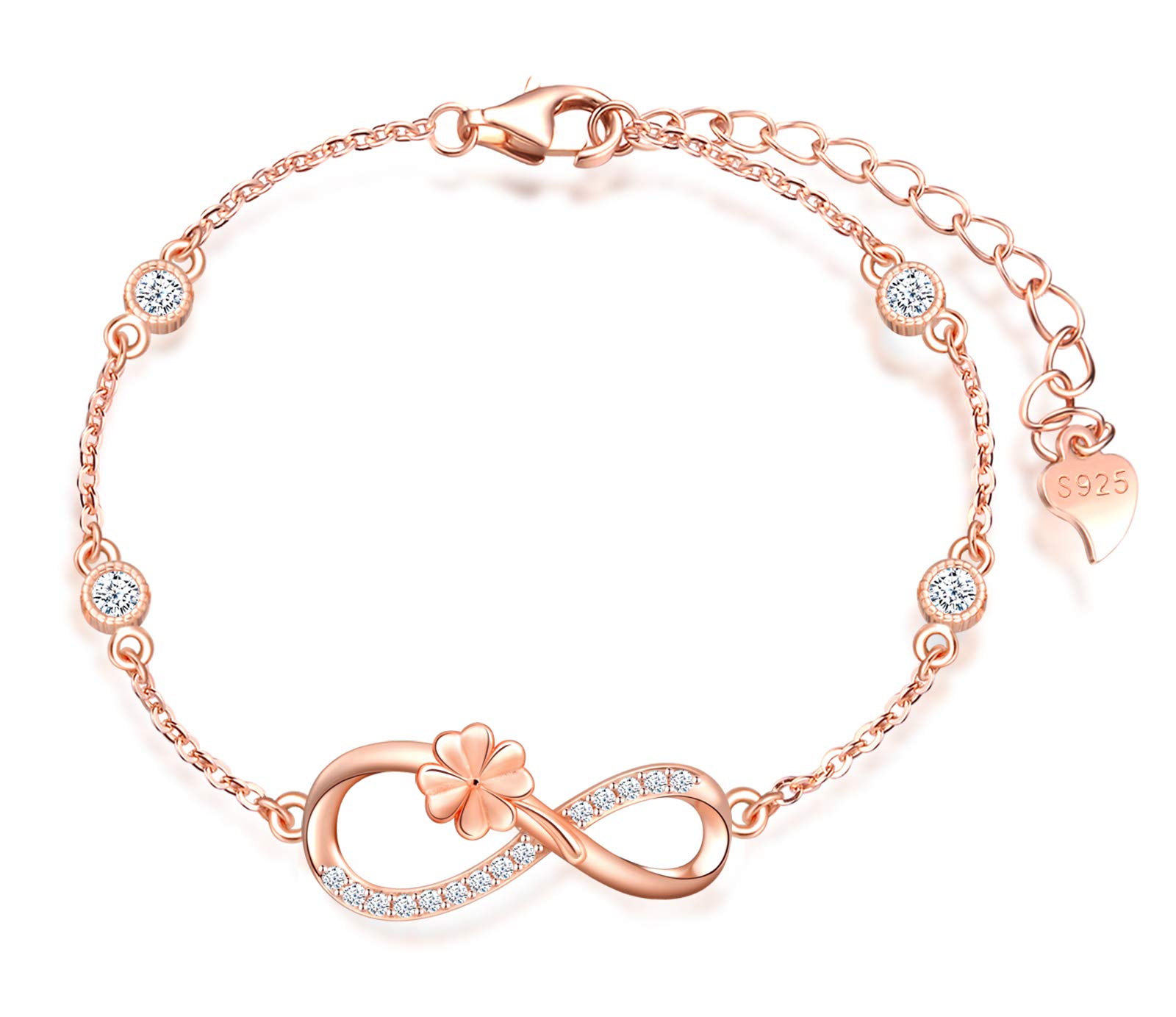 Infinionly Fashion Bracelets bracciale infinito argento A-cuore