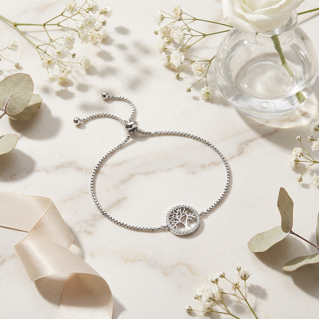 Engelsrufer Lebensbaum Bracciale argento 925 zirconi