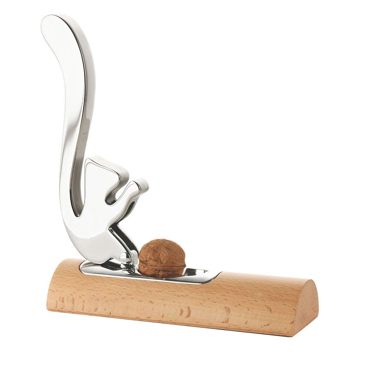 Alessi Scoiattolo AB13 schiaccianoci acciaio e legno