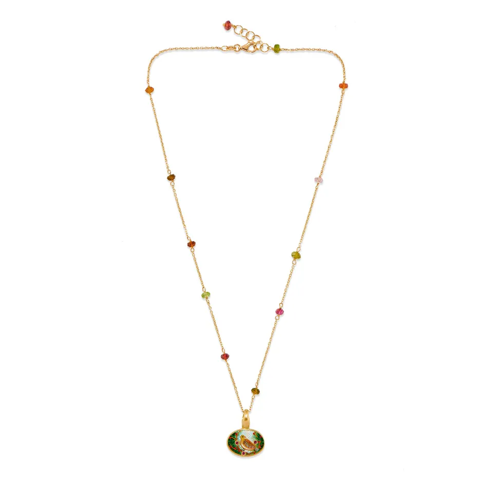 Le Sibille Collane Bird Necklace collana mosaico Pompei