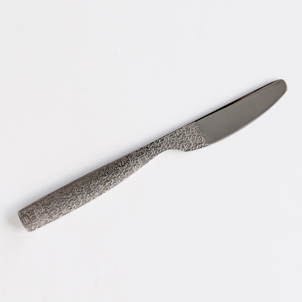 Alessi Dressed coltello tavola acciaio decoro 21 cm