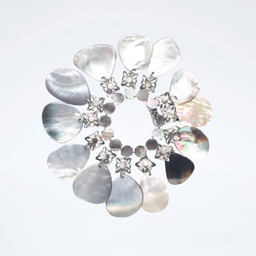 Chic Ad Hoc Bracciali Charms in Madreperla Grigia