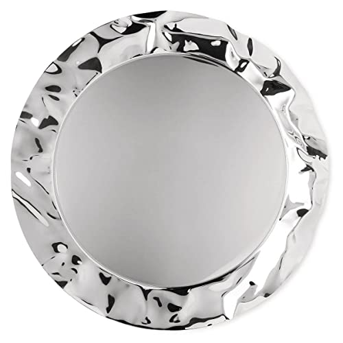 Alessi Foix 90039 Vassoio Acciaio 44 cm Bordo Ondulato