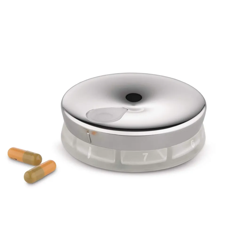 Alessi YoYo BM08 portapillole acciaio inox argento