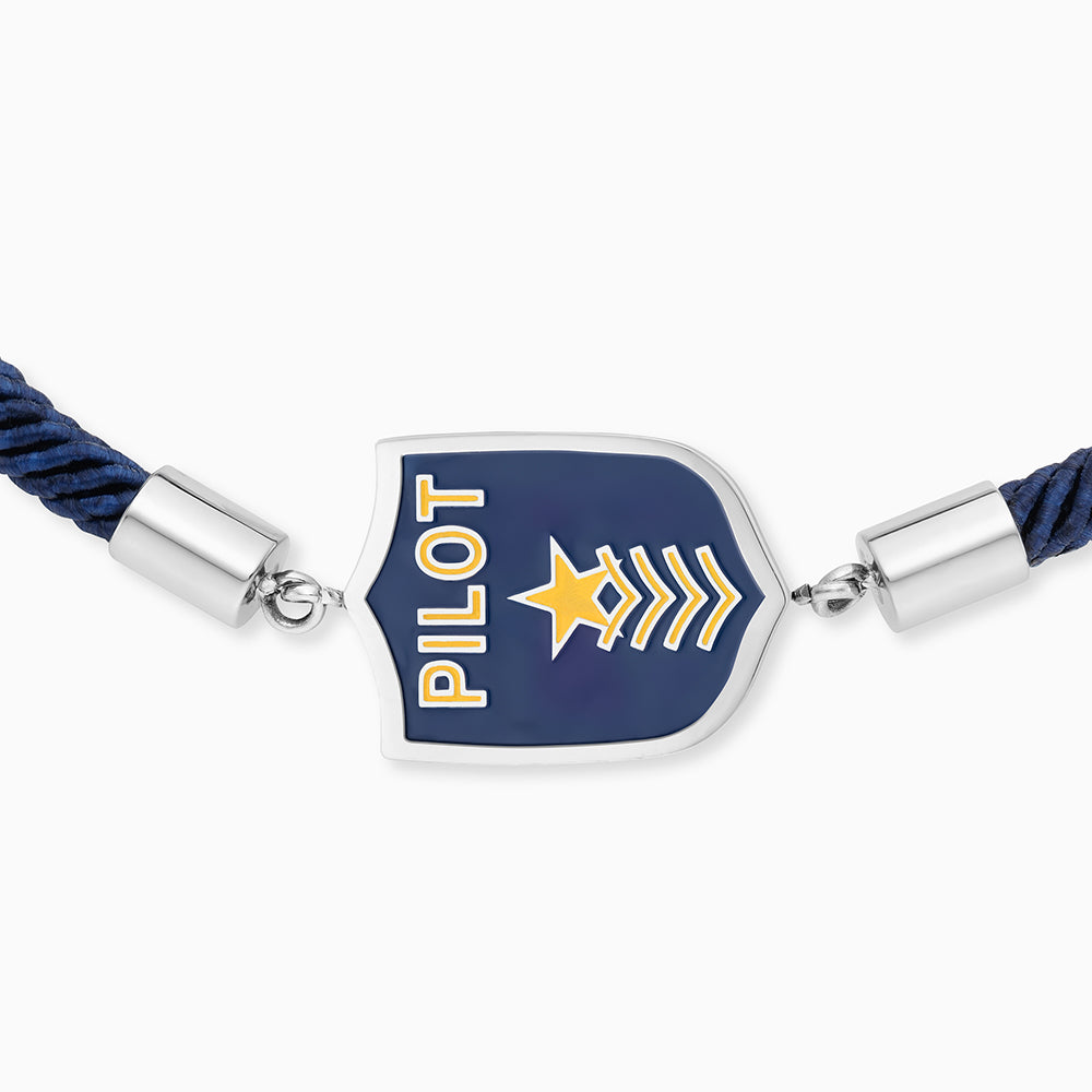 Engelsrufer Kinder Bracciale Acciaio Pilota Smalto Bambino