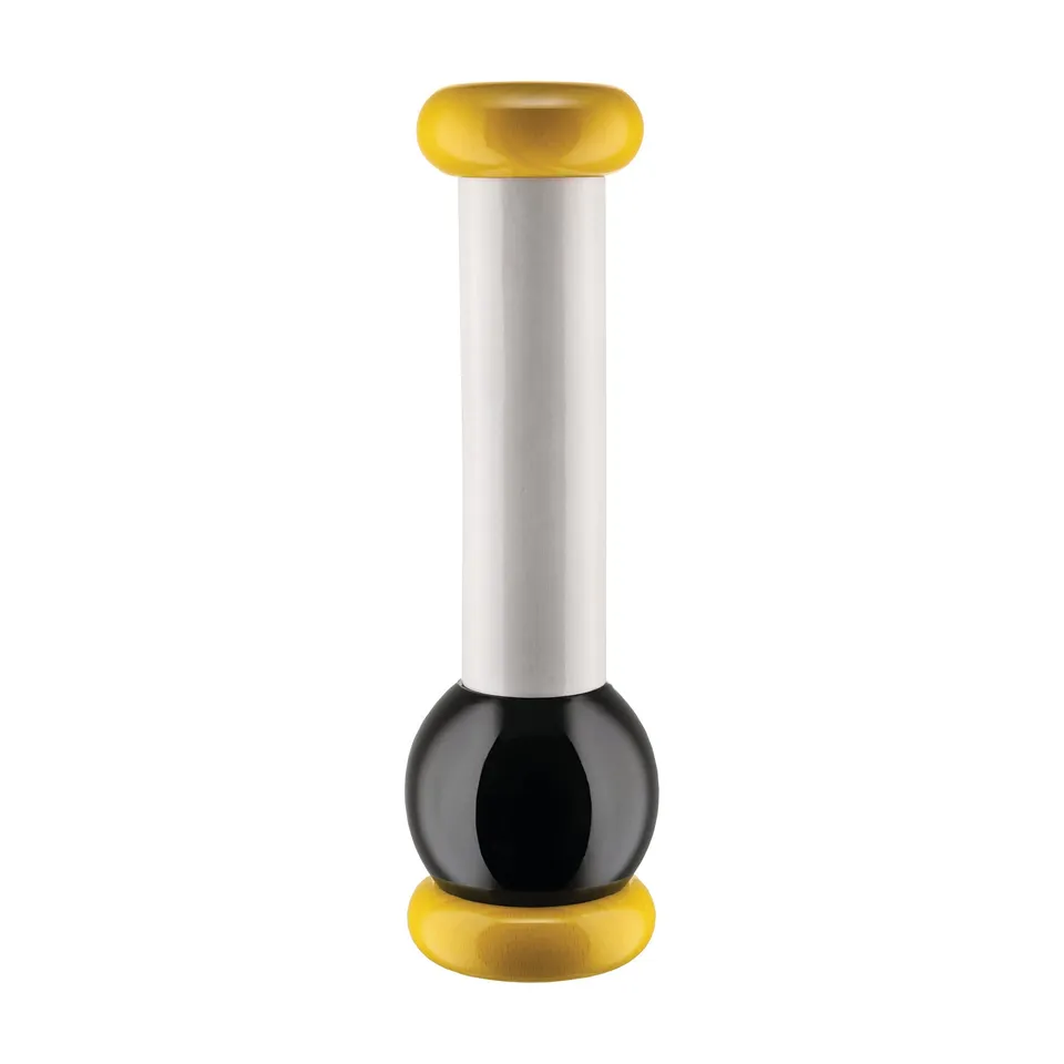 Alessi MP0210 Totem Macinasale Pepe Legno Giallo 23 cm