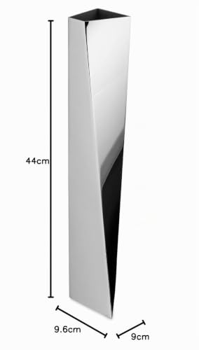 Alessi Crevasse ZH01 Vaso Fiori Acciaio 42 cm