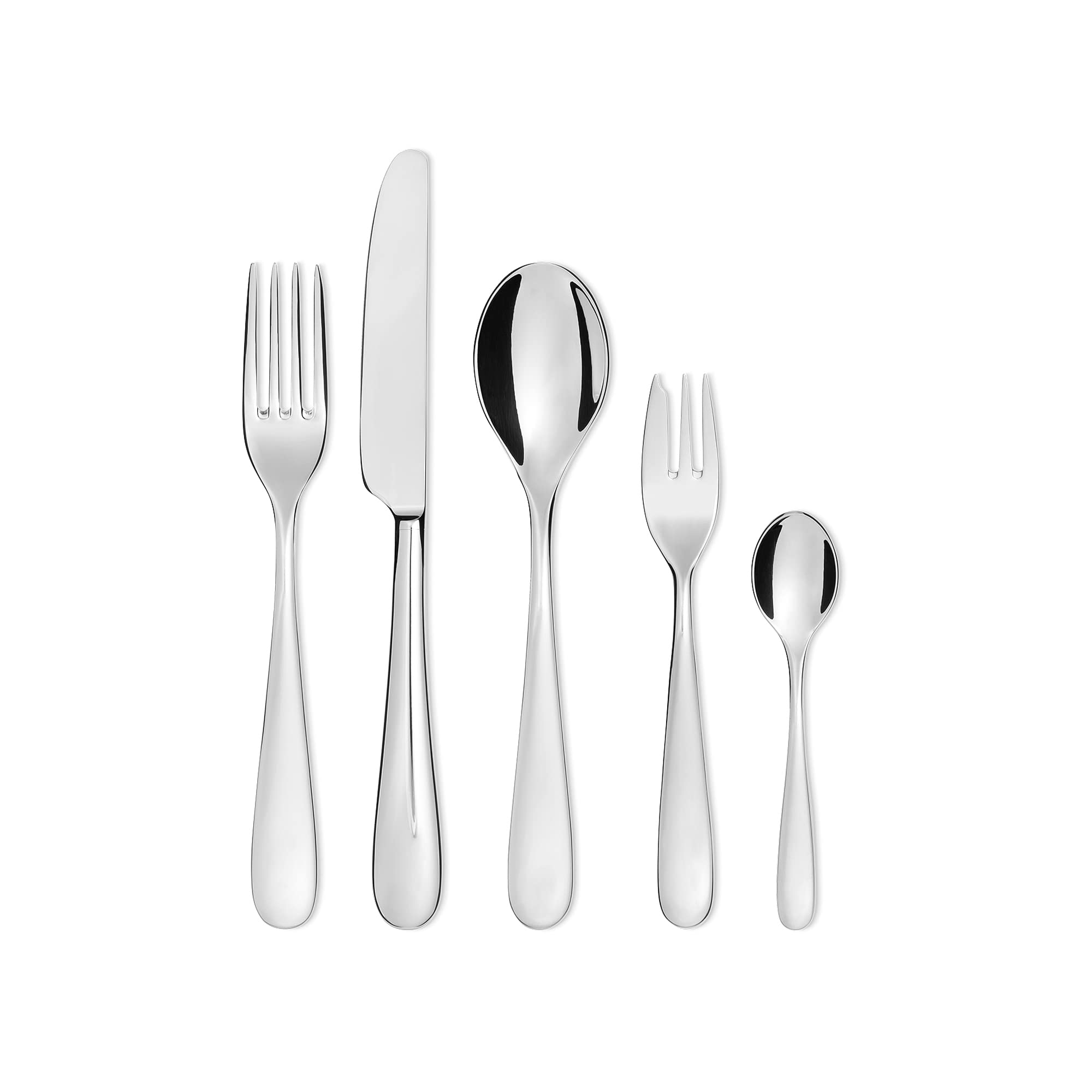 Alessi Nuovo Milano 5180/1 cucchiai da tavola set 6 acciaio