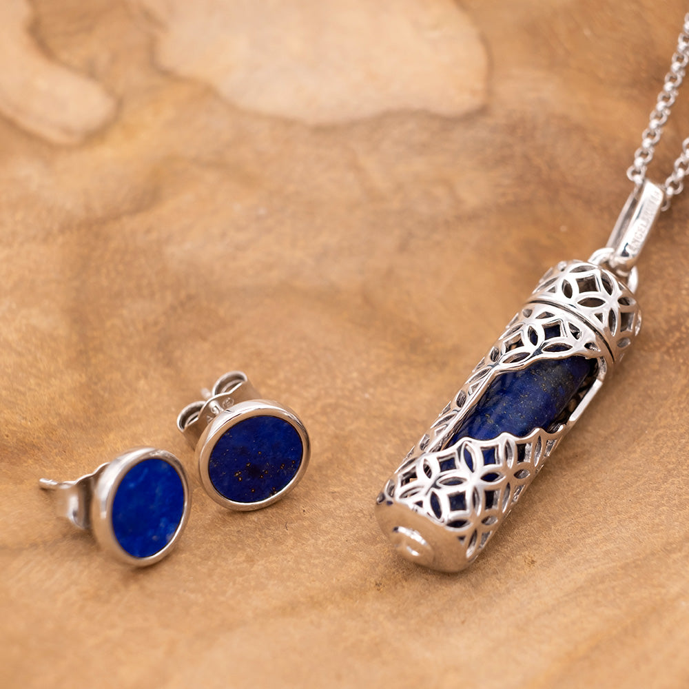 Engelsrufer Powerful Stone collana argento 925 lapislazzuli M