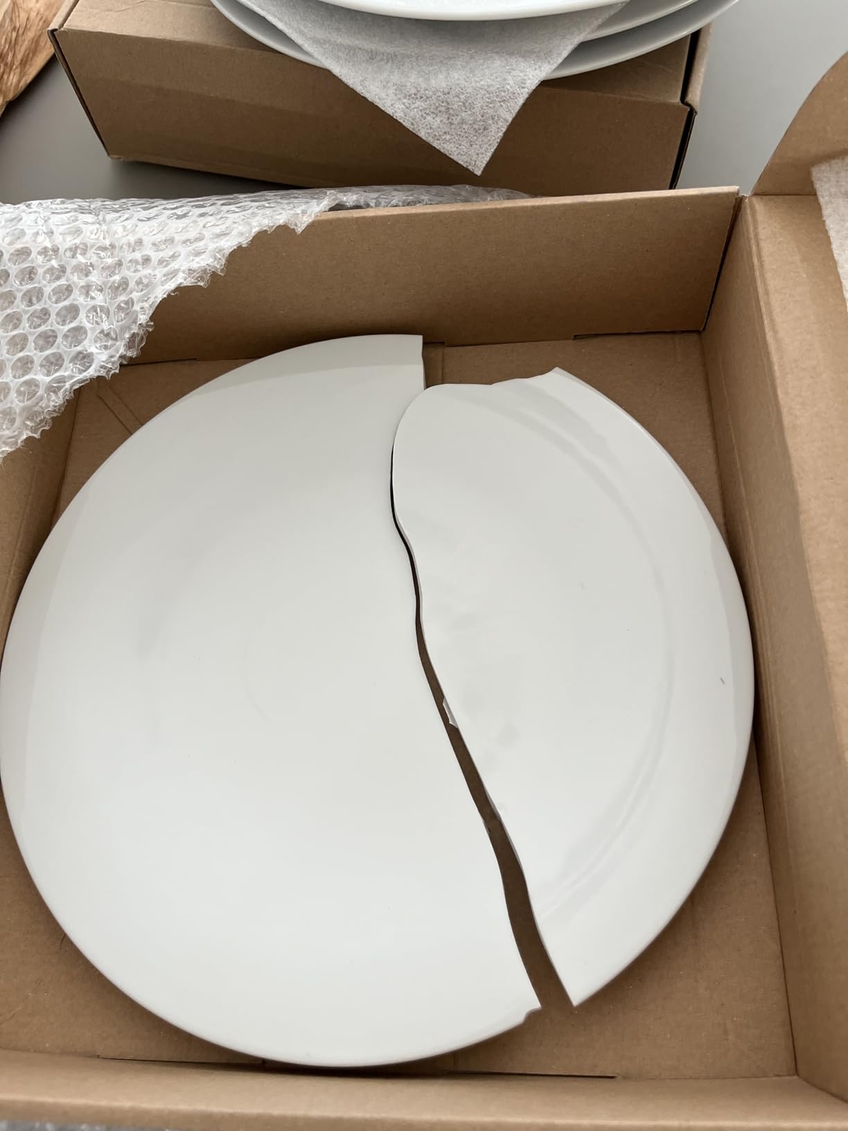 Alessi KU TI05/1 Piatto Piano Bianco Set 4 Porcellana