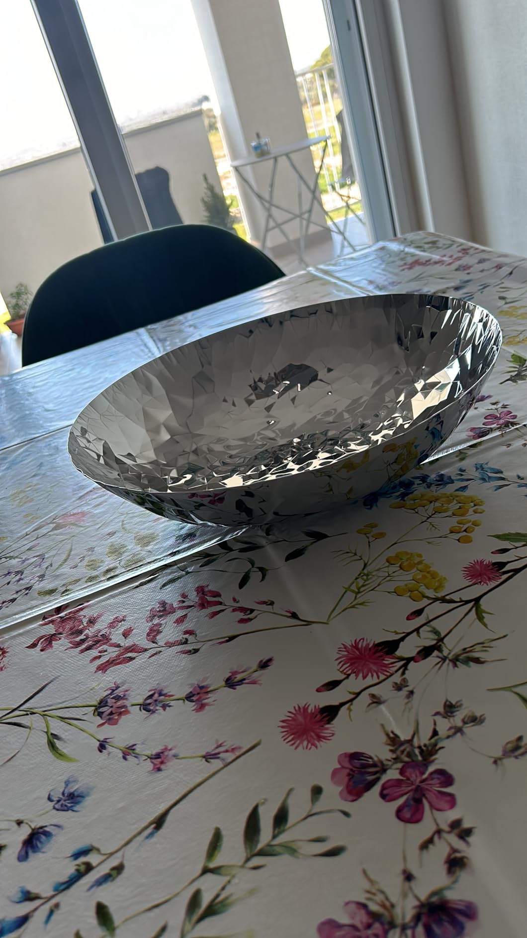 Alessi Joy N.1 CR01/37 centrotavola acciaio argento 37 cm