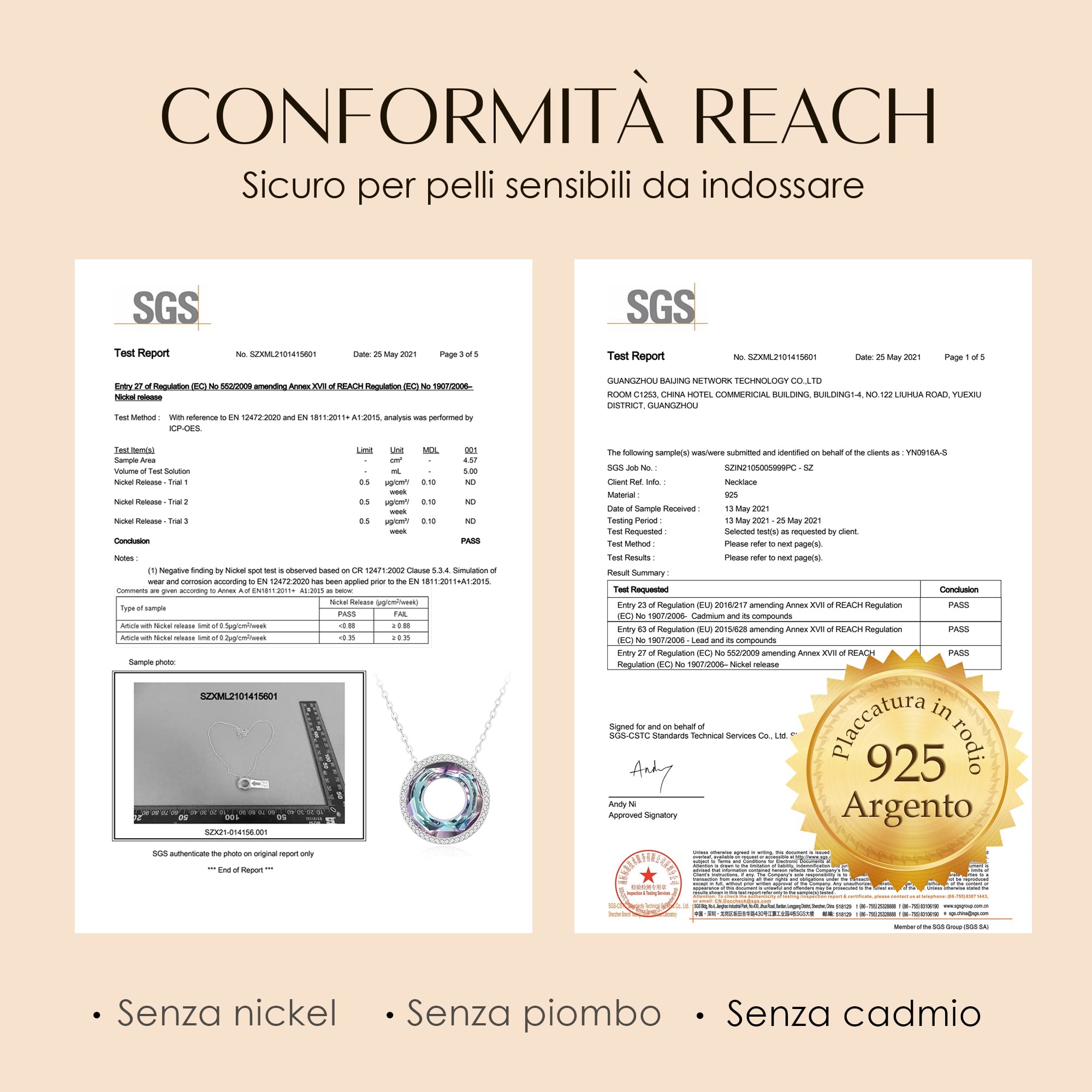Louisa Secret collana argento 925 donna regalo mamma