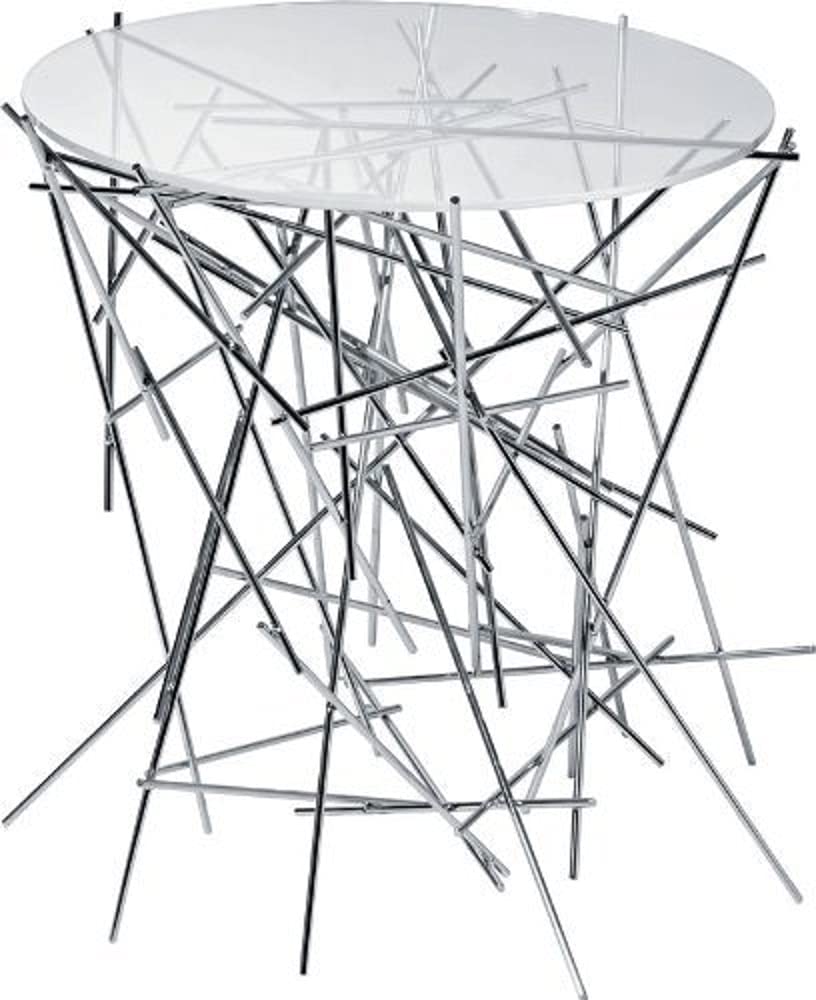 Alessi Blow Up FC09 tavolino vetro acciaio Campana
