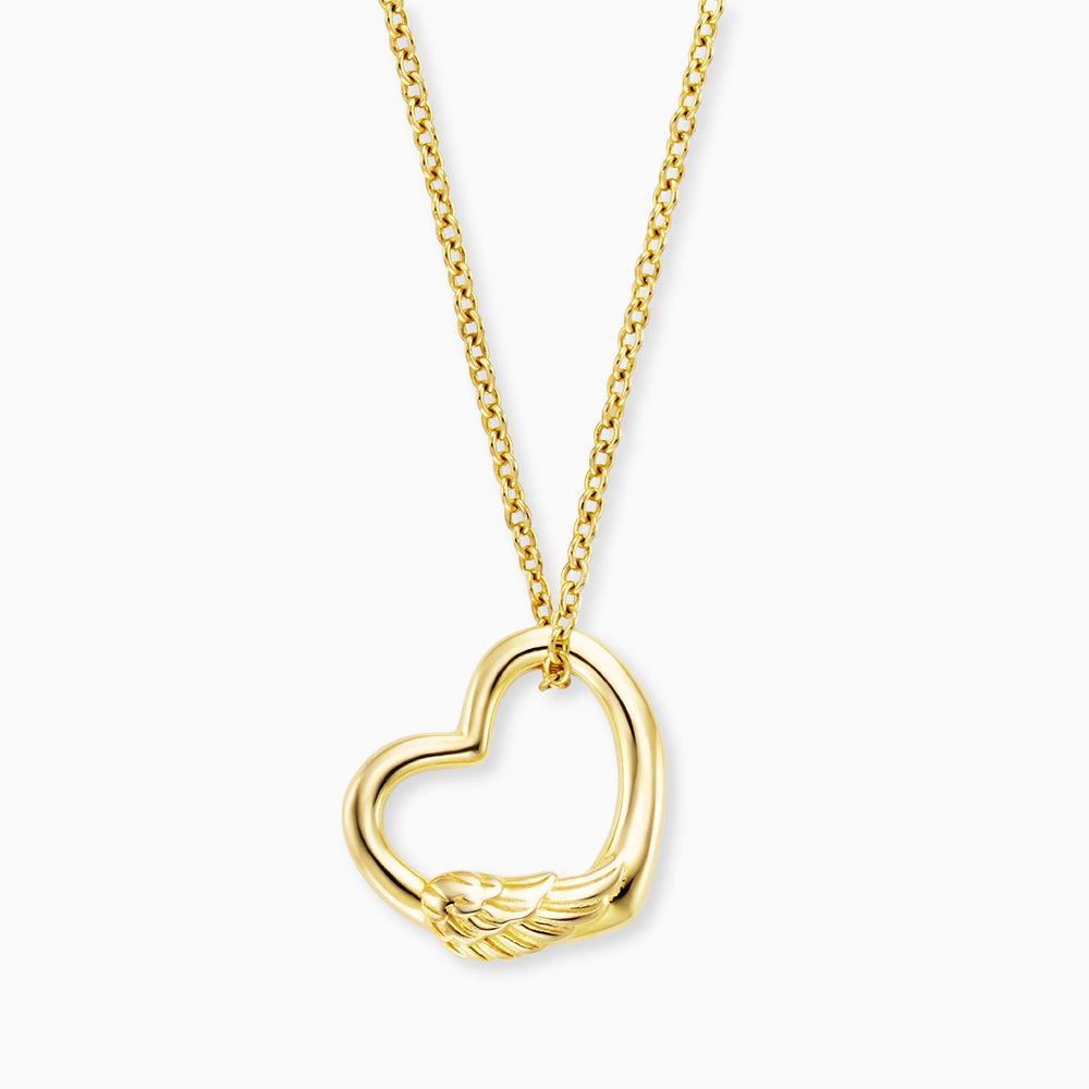 Engelsrufer With Love Gold Collana Argento Cuore con Ali
